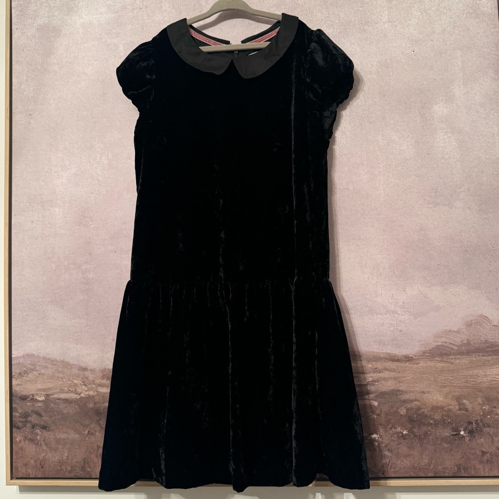 Johnny B Holiday dress Girls size 11-12Y Black velvet